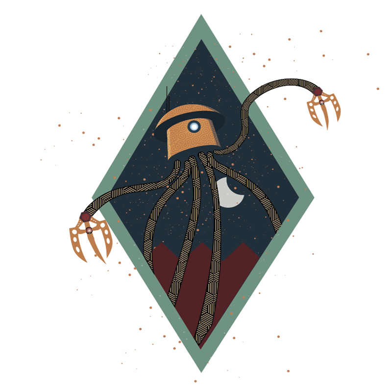 student robot illustration